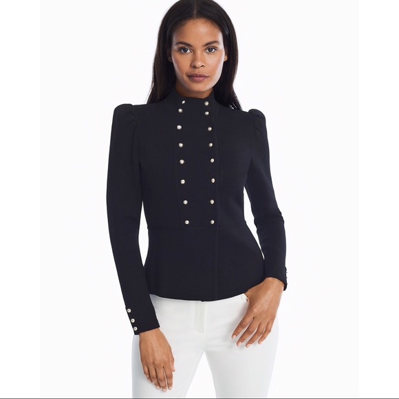 White House Black Market Jackets & Blazers - WHBM Double Breasted Military Sweater Jacket